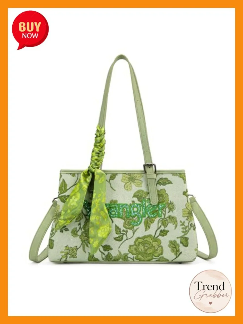 Vintage Embroidered Floral Satchel Crossbody Bag PU Leather Shoulder Strap